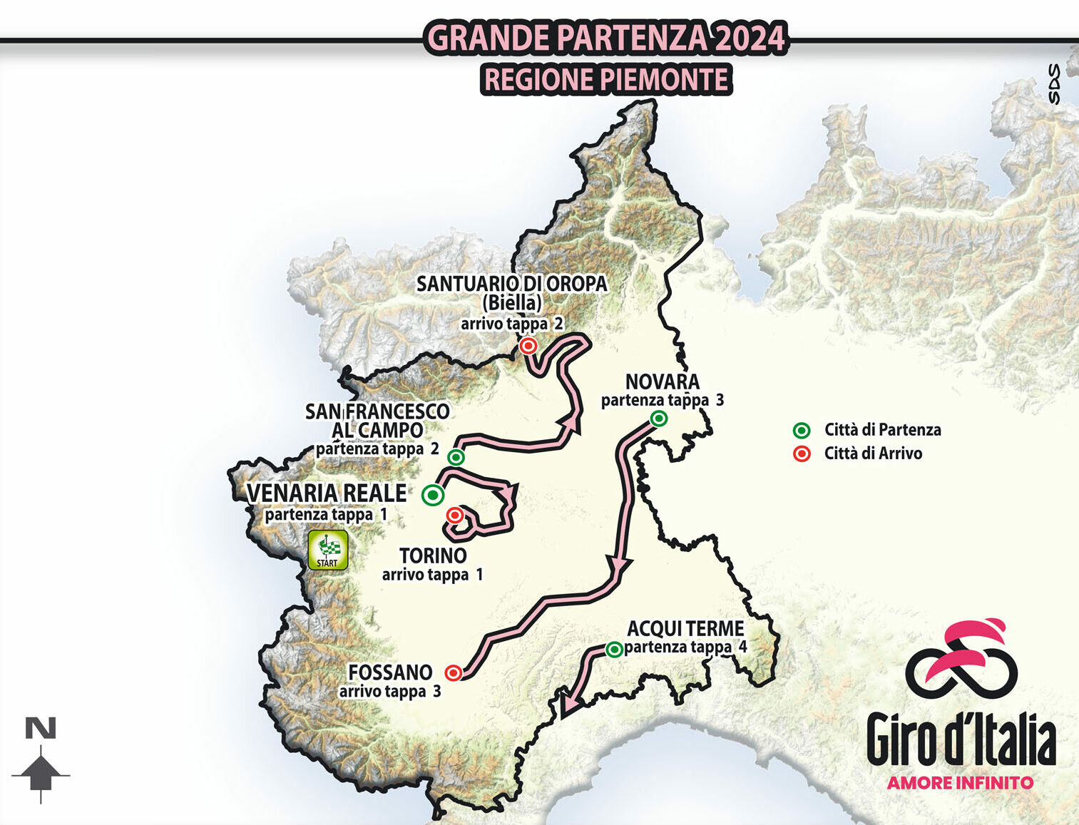 GIRO D’ITALIA 2024, PRESENTATE LE PRIME QUATTRO TAPPE: SI PARTE DAL ...